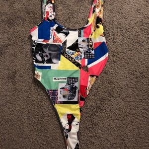 Magazine article colorful bodysuit